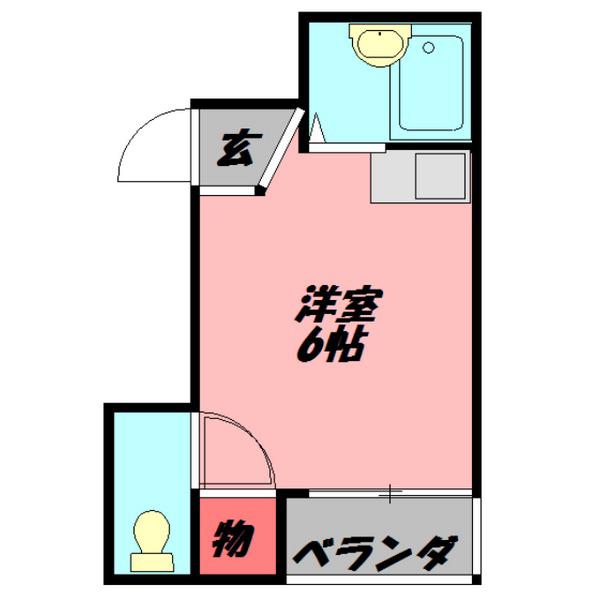 アルコバレーノ(ワンルーム/4階)の間取り写真