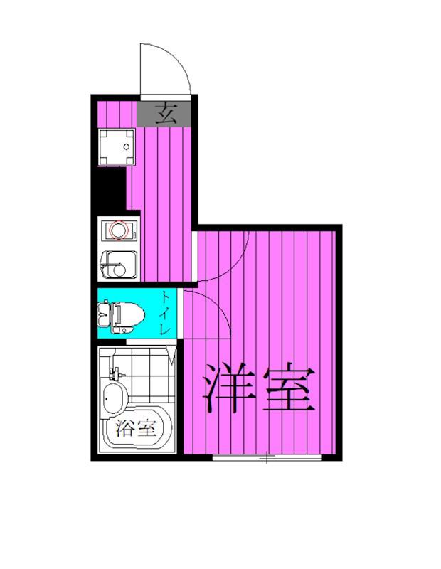 APT西新井(1K/1階)の間取り写真