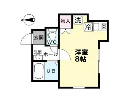 ディアス阿佐ヶ谷(ワンルーム/1階)の間取り写真