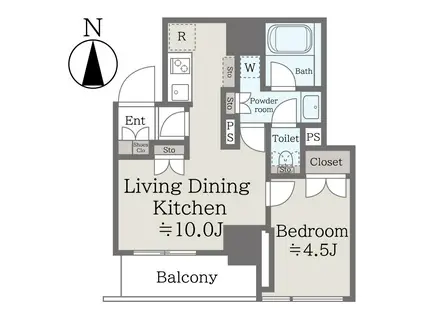 BA APARTMENT(1LDK/5階)の間取り写真