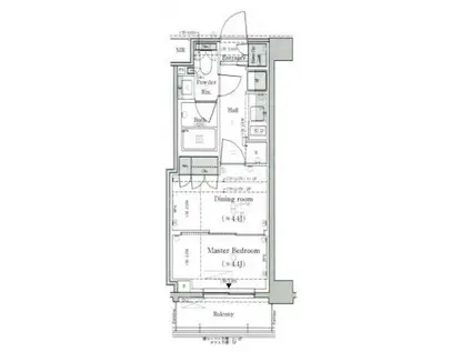 パークリュクス蒲田1丁目(1DK/5階)の間取り写真
