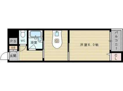 エクトIII(1DK/3階)の間取り写真