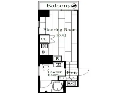 FISS(ワンルーム/3階)の間取り写真