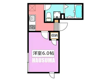 CIEL町屋(1K/4階)の間取り写真