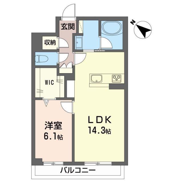 ノーブルステージII(1LDK/3階)の間取り写真