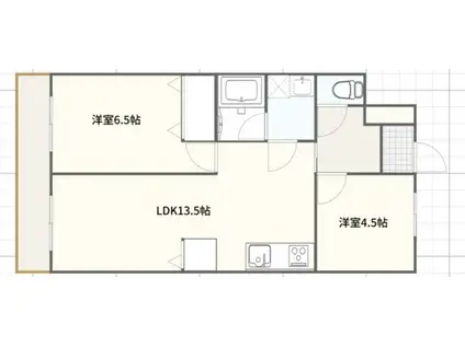 ウエストパレス蕨II(2LDK/2階)の間取り写真