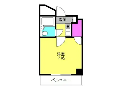 ホーユーコンフォルト宝殿(1K/4階)の間取り写真