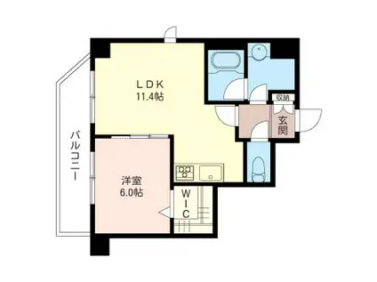 リヴィエール阿佐ヶ谷(1LDK/3階)の間取り写真