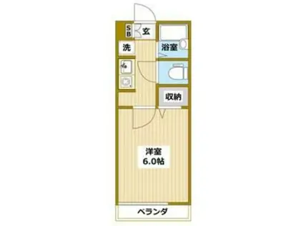 VILLA510 NO.6(1K/1階)の間取り写真