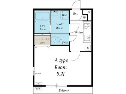 リブリ・メゾン・樹(1K/3階)の間取り写真