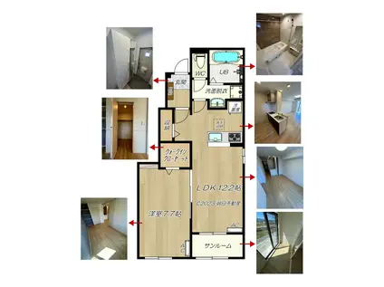 KAHALA II(1LDK/1階)の間取り写真