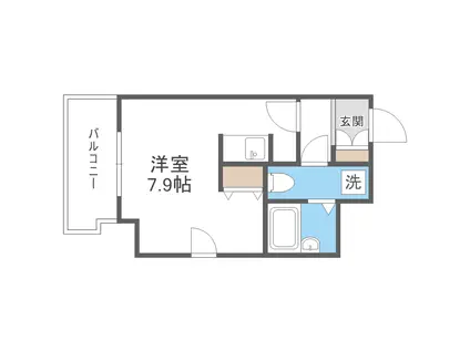 アストリア北大前(ワンルーム/10階)の間取り写真