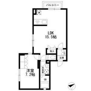 RICHESSE(1LDK/2階)の間取り写真