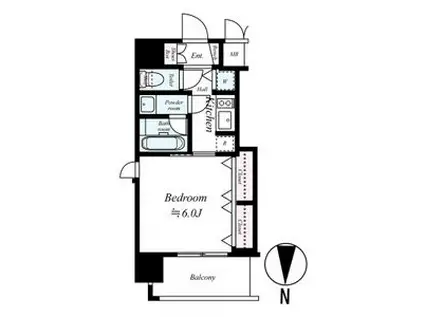 アクアプレイス梅田III(1K/10階)の間取り写真