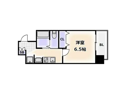 ルミナーレ天王寺(1K/8階)の間取り写真