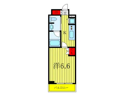 AXAS板橋本町(1K/2階)の間取り写真