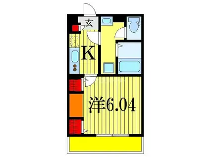 グレイス幕張II(1K/3階)の間取り写真