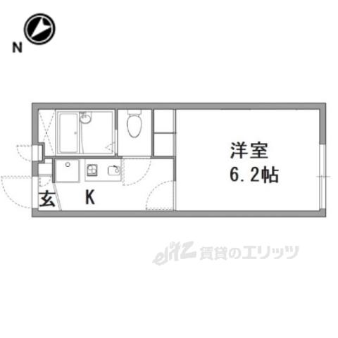 レオパレス池北(1K/1階)の間取り写真