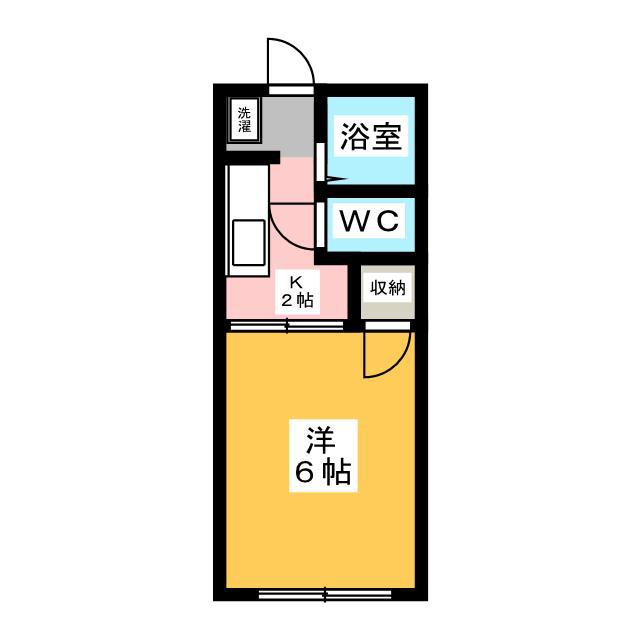 ラフォーレ・イチハラ(1K/1階)の間取り写真