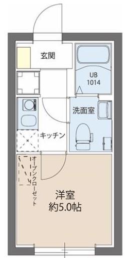 レピュア綾瀬レジデンス(1K/4階)の間取り写真