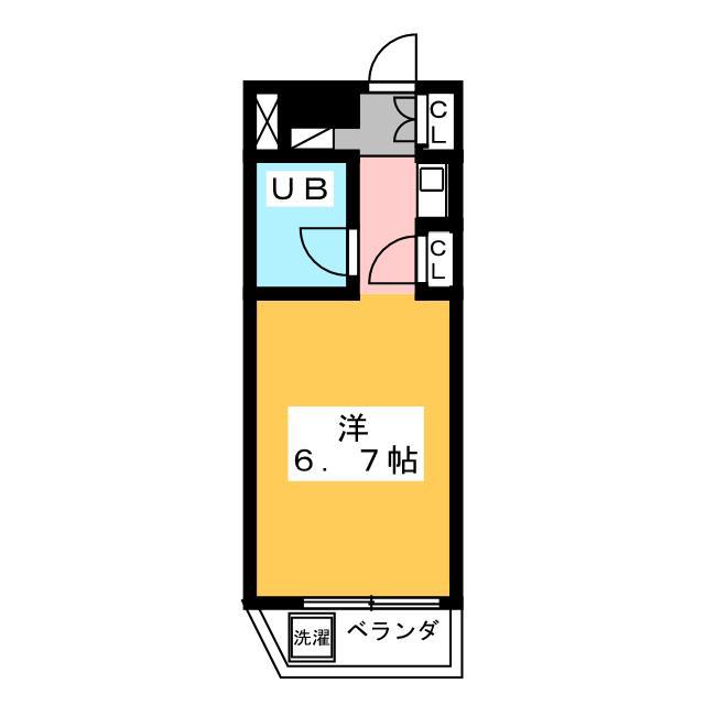 エトワール天神町(ワンルーム/3階)の間取り写真