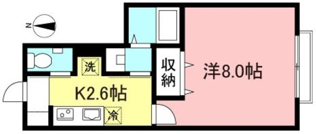コンフォール(1K/1階)の間取り写真