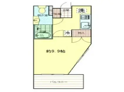 カーサクレサス南太田(1K/7階)の間取り写真