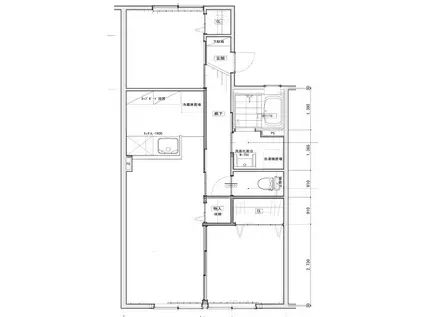 サザンクロス岡(2LDK/1階)の間取り写真