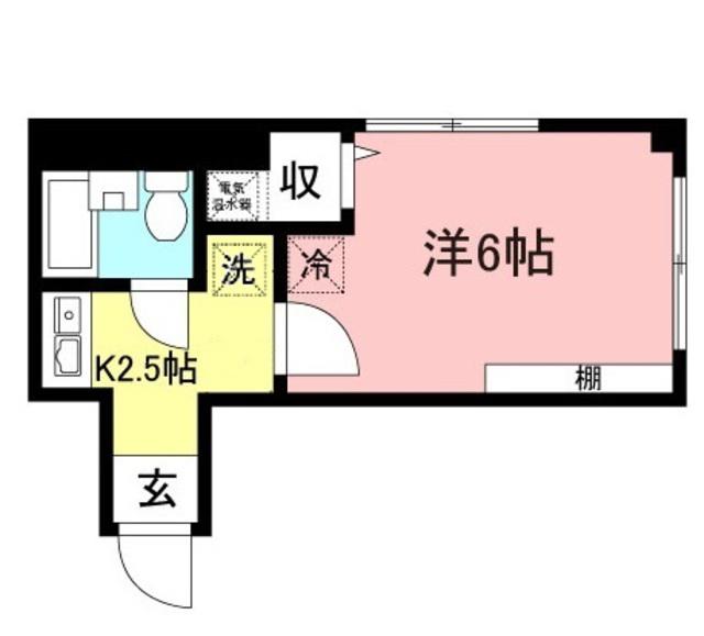 フォレスト経堂(1K/3階)の間取り写真