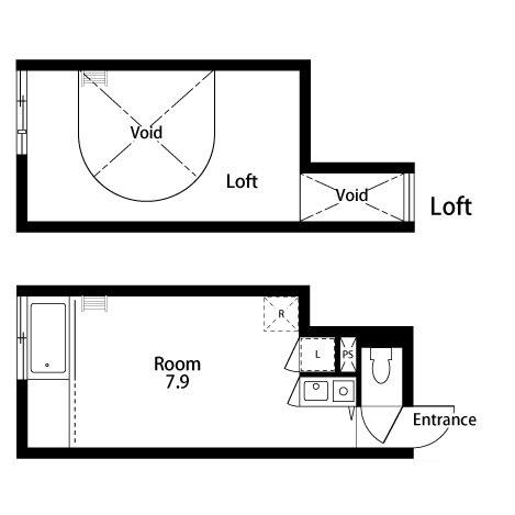 L..A. APARTMENT(ワンルーム/1階)の間取り写真
