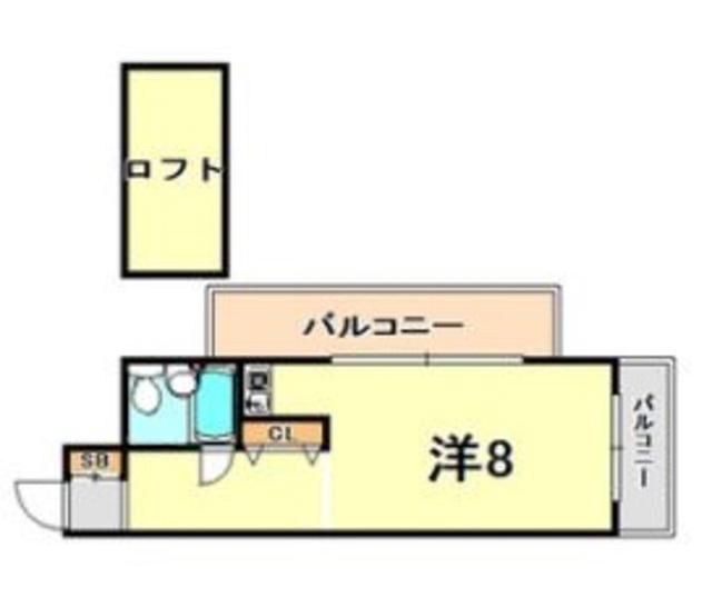 メゾンエルヴェ(ワンルーム/4階)の間取り写真