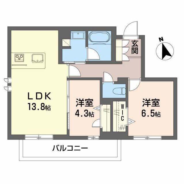 ERABLE(2LDK/1階)の間取り写真