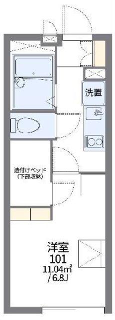 レオパレスプランタン(1K/3階)の間取り写真