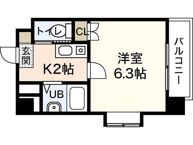 M CITY(1K/3階)の間取り写真