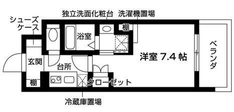 バウスクロス九大学研都市(1K/3階)の間取り写真