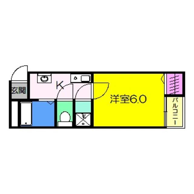 メゾンドマルコ(1K/1階)の間取り写真