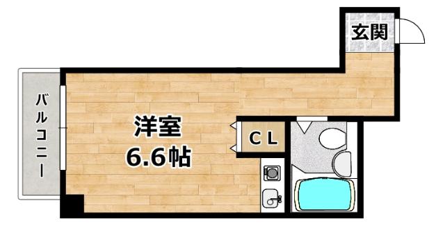 アルテハイム姫島(ワンルーム/4階)の間取り写真