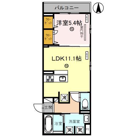 プラザ シャルム(1LDK/3階)の間取り写真