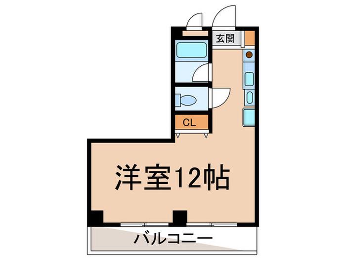 内山ハイツ(ワンルーム/3階)の間取り写真