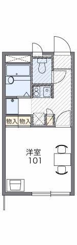 レオパレスリオグランデ(1K/3階)の間取り写真