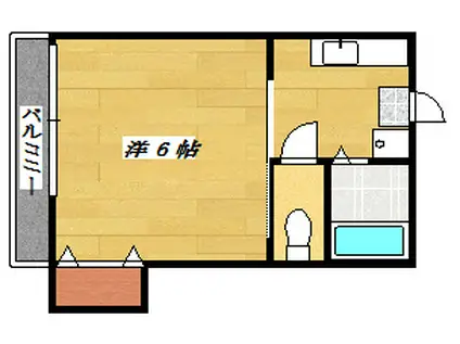 第2誠和ビル(1K/2階)の間取り写真