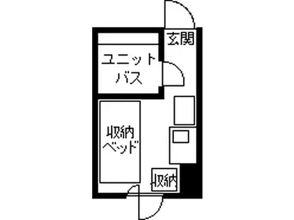 レジデンシャル西堀(ワンルーム/10階)の間取り写真