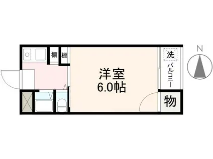 MINEBLDG(1K/1階)の間取り写真