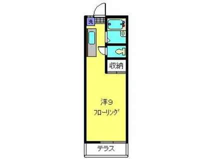 シャトレ菅(ワンルーム/1階)の間取り写真