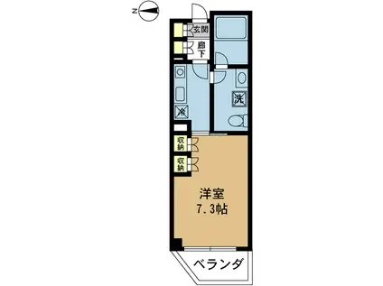 SAKATO1(1K/4階)の間取り写真