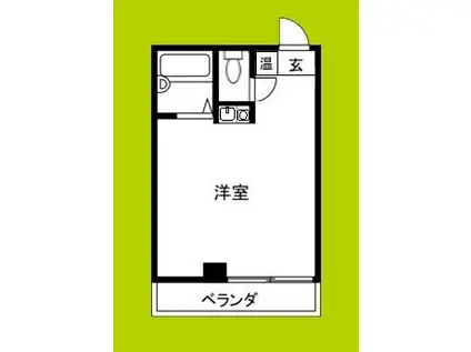 タウンコート桜川(ワンルーム/4階)の間取り写真