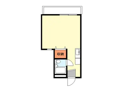 エクセル貴多川第3A棟(1K/1階)の間取り写真