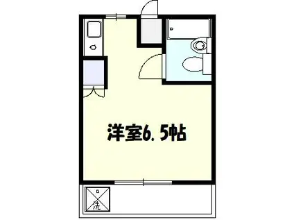 カーサアキム(ワンルーム/2階)の間取り写真