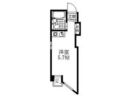 サンピボット橋本(ワンルーム/3階)の間取り写真