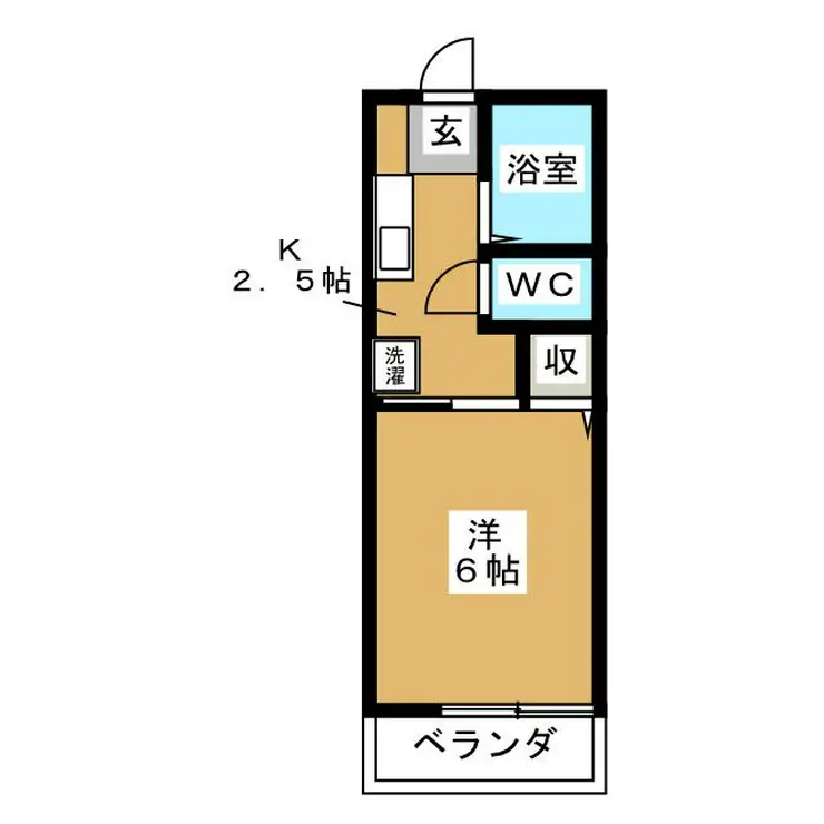 ドミール山王森 1階階 間取り